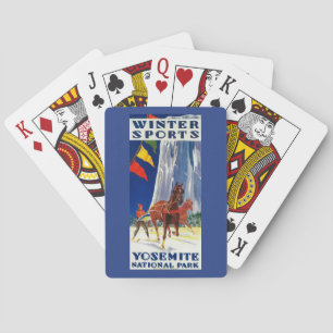 Baralho Esportes de inverno em Yosemite PosterYosemite, CA