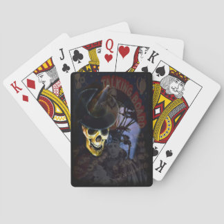 Baralho Esqueleto do Quadro Falante de Halloween Jogando C