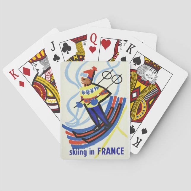 Baralho Esqui De Poster Em França (Verso)