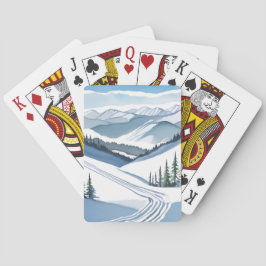 Baralho Esqui Mountain Watercolor