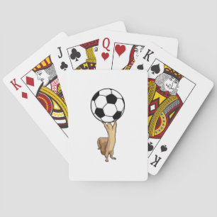 Baralho Esquilo com bola de futebol