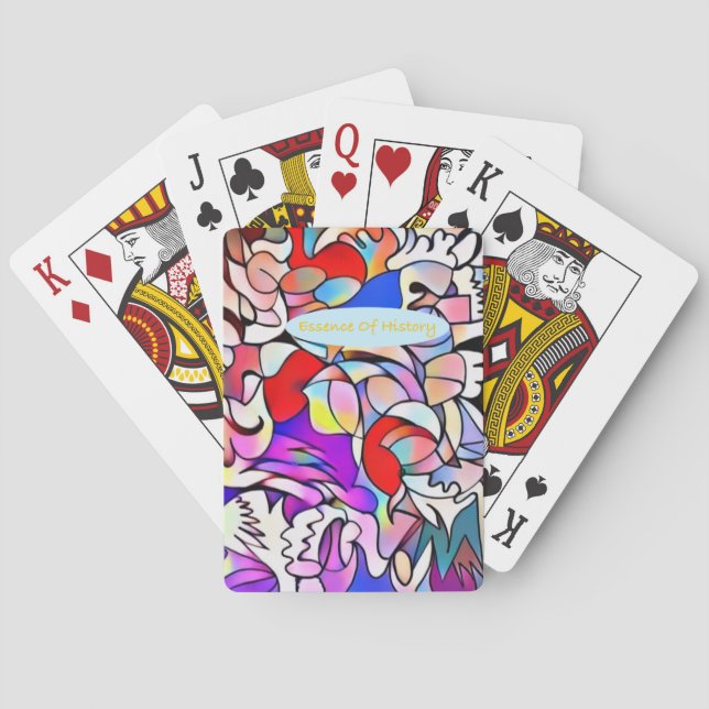 Baralho Essência da História Jogando Cartões (Verso)