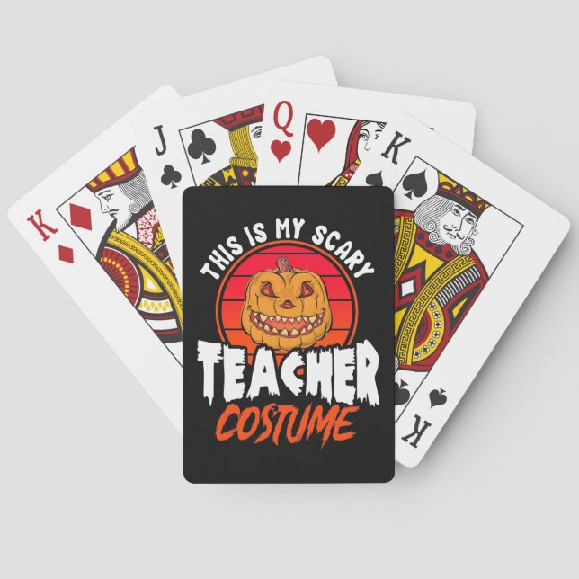 Baralho Esta É A Minha Costume Assustadora De Professora (Verso)