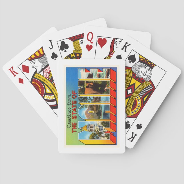 Baralho Estado de Maine #2 MIM lembrança velha das viagens (Verso)