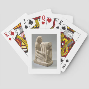 Baralho Estátua de Setau que apresenta a deusa Nekhb da