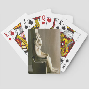 Baralho Estátua do deus Montu com a cabeça de um touro,