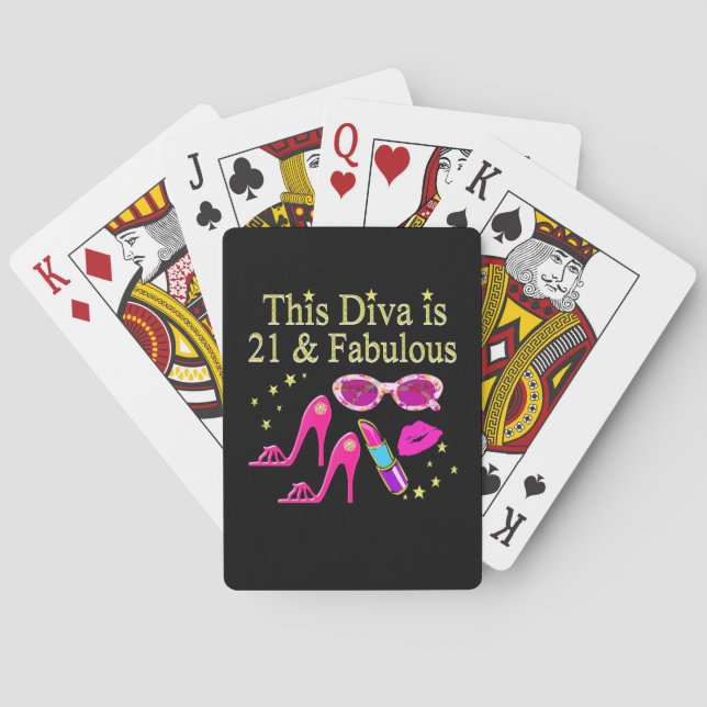 BARALHO ESTE DIVA É 21 E DESIGN FABULOSO (Verso)