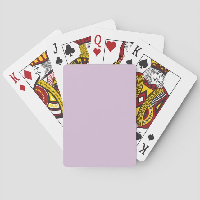 Baralho Este Roxo D8BFD8 - Opção para Adicionar Nome (Verso)