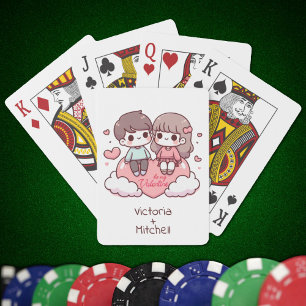 Baralho Estilo de Chibi Personalizado Doce Seja Meu Casal