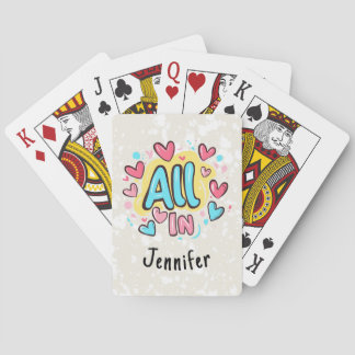 Baralho Estilo de Grafite Personalizado "All In"