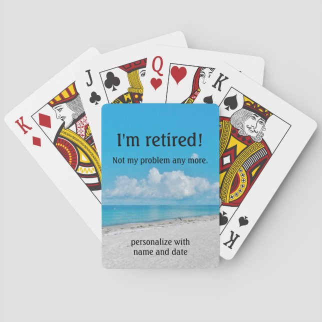 Baralho Estou cansado jogando cartas (Verso)
