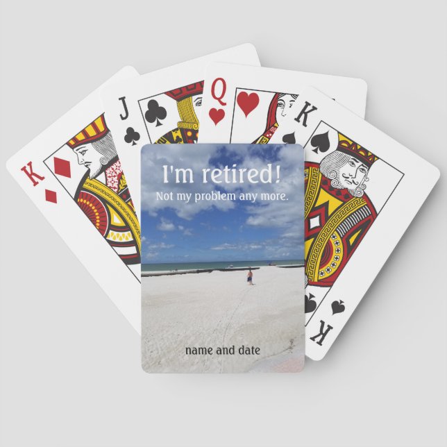 Baralho Estou cansado jogando cartas (Verso)