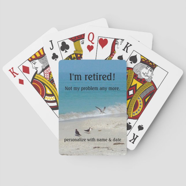 Baralho Estou cansado jogando cartas (Verso)