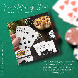 Baralho Estou Observando Você Jogando Cartas