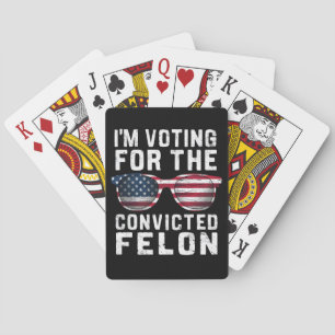 Baralho Estou votando no condenado criminoso pró-Trump 202