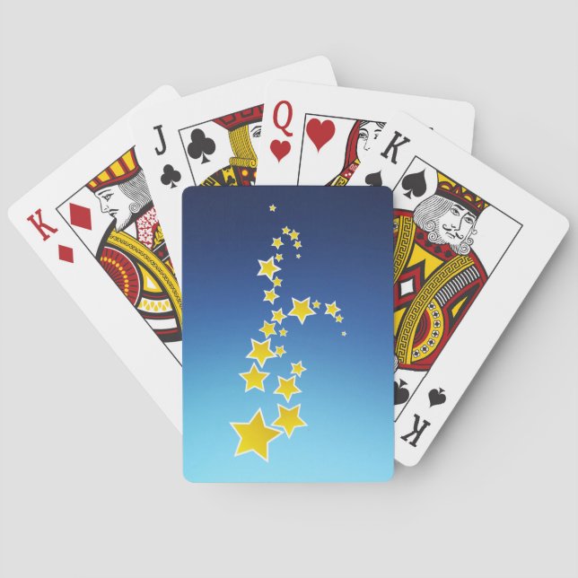 Baralho Estrelas amarelas em queda (Verso)