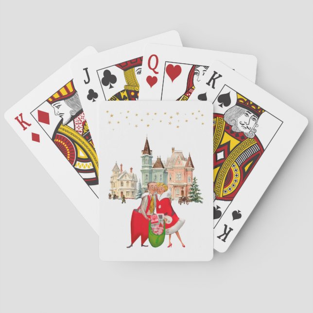 Baralho Estrelas de ouro Casal de 1950 (Verso)