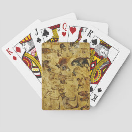 Baralho Estudos de Animais: Macacos, Macacos, Gatos e Cães