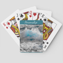 Etiqueta de Bagagem Oceano Onda Crista do Mar Natu