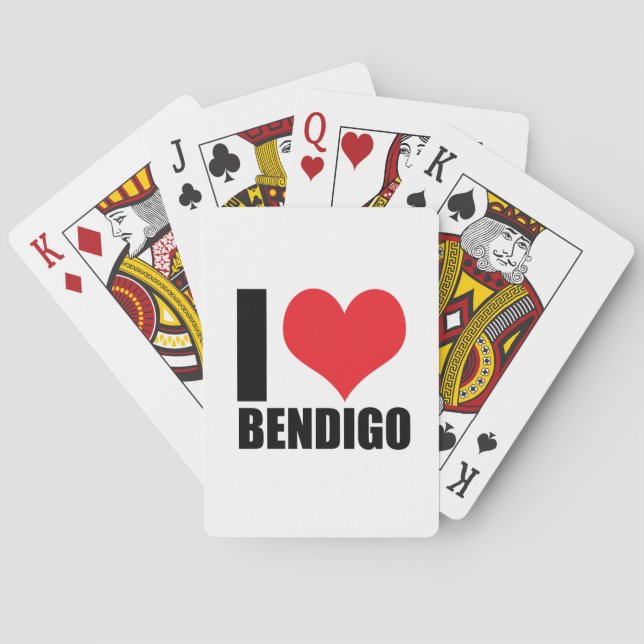 Baralho Eu adoro Bendigo (Verso)