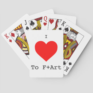 Baralho Eu adoro F+Art Playing Cards de The F+Art Café