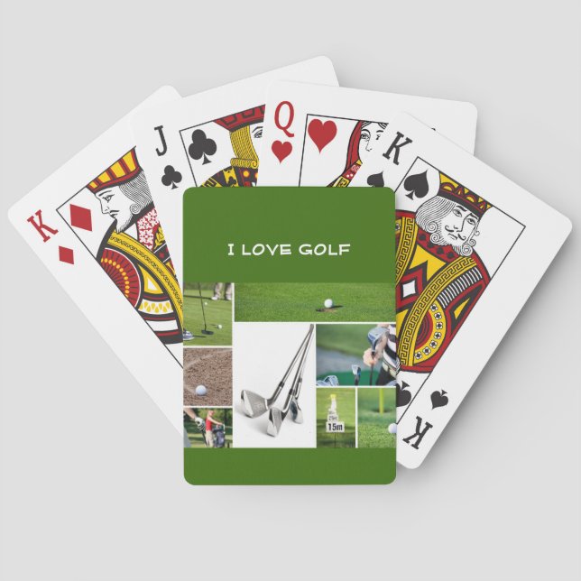 Baralho Eu adoro Golf jogar cartas (Verso)