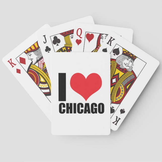 Baralho Eu amo Chicago (Verso)