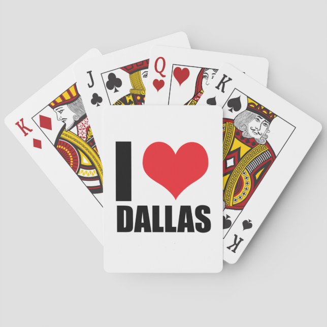 Baralho Eu amo Dallas (Verso)