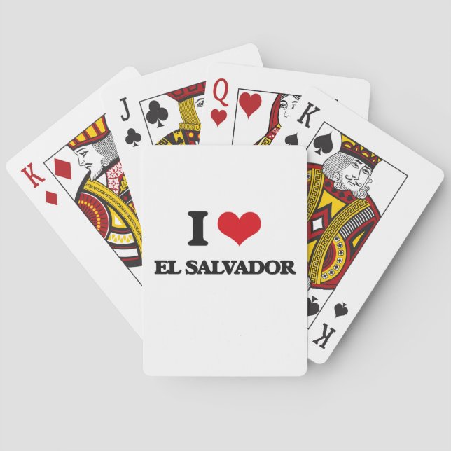 Baralho Eu amo El Salvador (Verso)