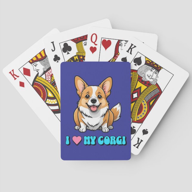 Baralho Eu Amo Meu Corgi (Verso)