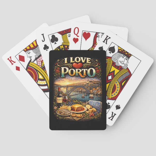 Baralho Eu Amo Porto (Verso)