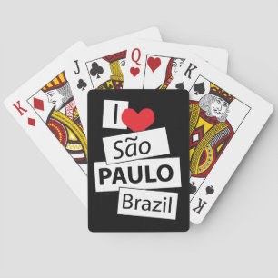 Baralho Eu amo Sao Paulo Brasil