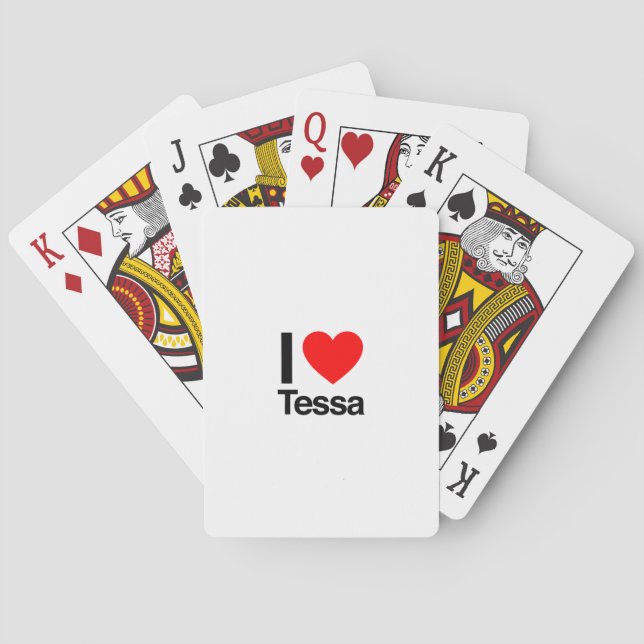 Baralho eu amo Tessa (Verso)