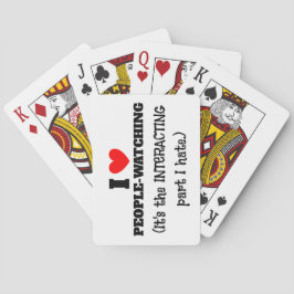 Baralho Eu (coração) Pessoas assistindo, interagindo parte