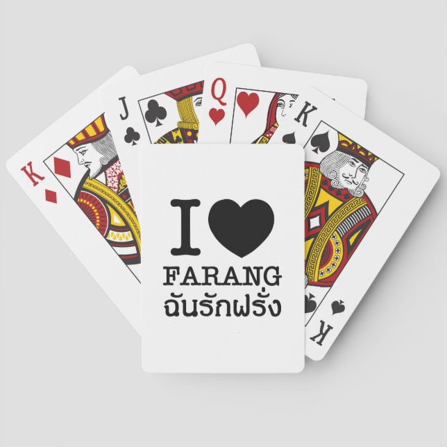 Baralho Eu Coração Preto (Amor) Farang (Verso)
