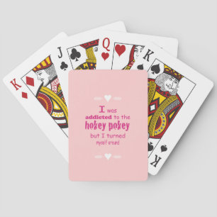 Baralho Eu era Viciado na Tipografia Hokey Pokey