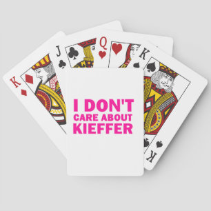 Baralho Eu não me importo com Kieffer!