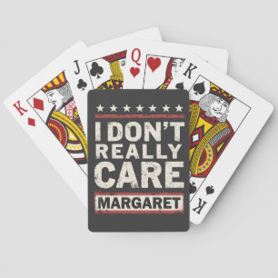 Baralho Eu não me importo com Margaret J.D. Vance VP Humor