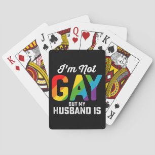 Baralho Eu não sou Gay, mas meu marido é engraçado orgulho
