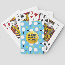 Baralho Eu Preferencialmente Jogando Pickleball Paddles Ba