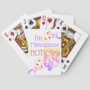 Baralho Eu sou cartões de jogo quentes da menopausa