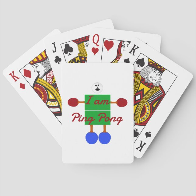 Baralho Eu sou Ping Pong Cartoon (Verso)