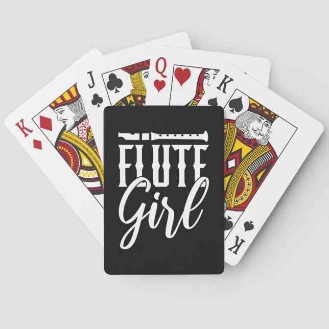 Baralho Eu Sou Uma Garota De Flute (Verso)