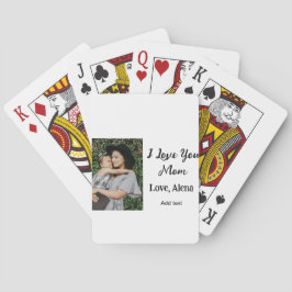 Baralho Eu te amo mãe dia de as mães elegante adicionar te