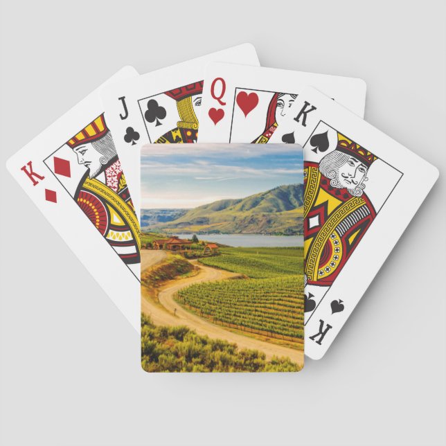 Baralho EUA, Washington, Lago Chelan. Vineyards Benson (Verso)