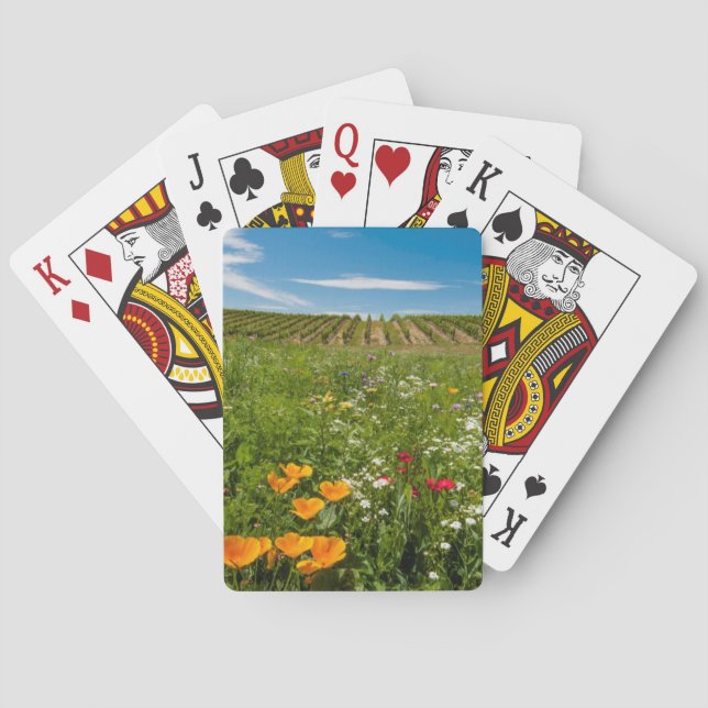 Baralho EUA, Washington, Walla Walla. Flores silvestres (Verso)