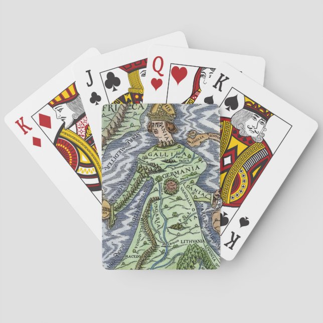 BARALHO EUROPA COMO UMA RAINHA, 1588 (Verso)