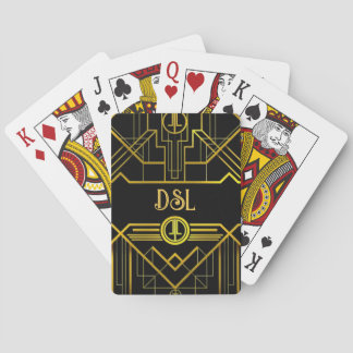 Baralho Excelente Art Deco Gatsby Monograma Placas