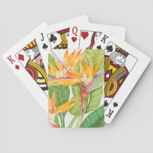 Baralho Exotic Flowers Watercolor