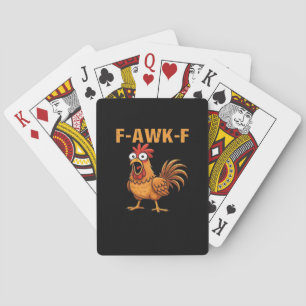Baralho F-Awk-F Galinha F-Caw-F Galo Engraçado Humor Meme